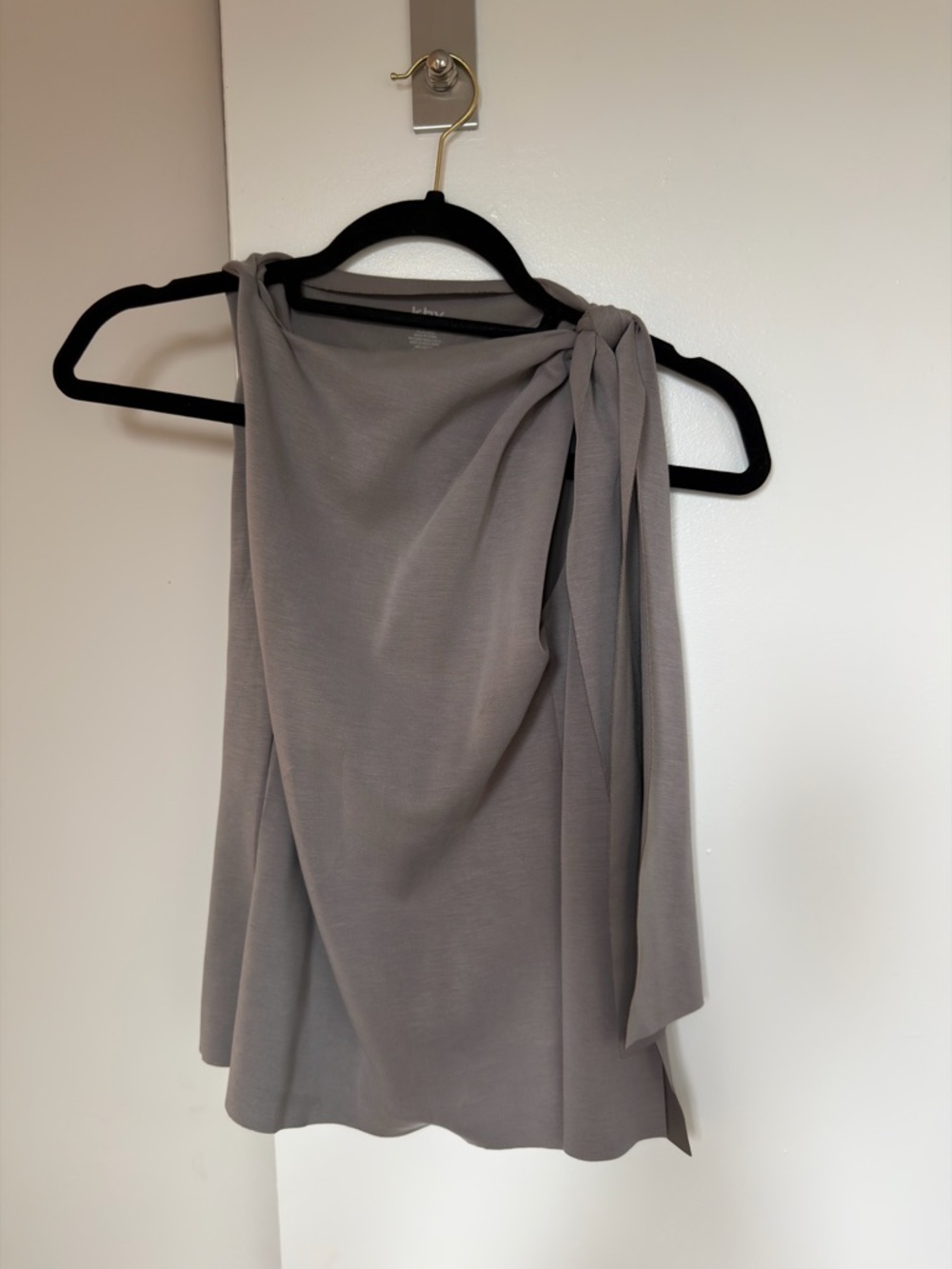 Khy SUEDED STRETCH KNOTTED TOP STEEL GREY - S - Picture 4 of 6
